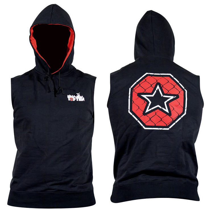 mma sleeveless hoodie